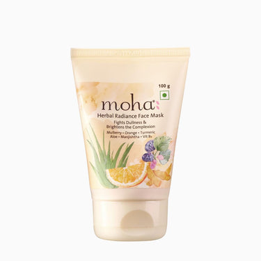 MOHA Self Care Kit - Herbal Scrub | Herbal Radiance Face Mask | Aloe Vera Gel, Glowing Skin For Men & Women | With Natural Ingredients And Suitable for all Skin Type (Pack Of 3)